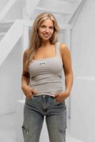 Unique The Label Nena Tank Top Dames Grijs - Maat XS - Kleur: Grijs | Soccerfanshop - thumbnail