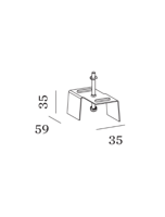 Wever & Ducre - 1-Phase Track Mounting Bracket - thumbnail
