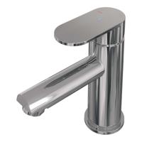 Wastafelmengkraan Brauer Chrome Edition Coldstart Opbouw Laag Platte Hendel Chroom - thumbnail