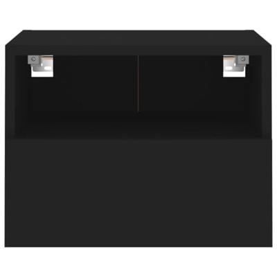 Tv-wandmeubels 2 st 40x30x30 cm bewerkt hout zwart Tv-wandmeubels 2 st 40x30x30 cm bewerkt hout zwart