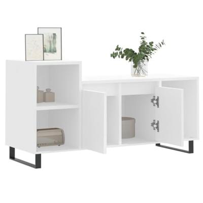 Tv-meubel 100x35x55 cm bewerkt hout wit