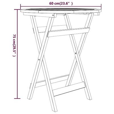 3-delige Tuinset massief teakhout