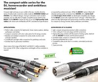 Sommer Cable HBA-6A-0090 Jackplug Audio Aansluitkabel [1x Jackplug male 6,3 mm (mono) - 1x Jackplug male 6,3 mm (mono)] 0.90 m Zwart - thumbnail