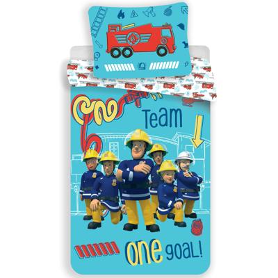 Brandweerman Sam Dekbedovertrek Team 140 x 200 cm - Katoen Brandweerman Sam Dekbedovertrek Team 140 x 200 cm - Katoen