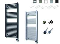 Elektrische Design Radiator Sanicare Plug En Play 111,8 x 45 cm Wit Zwart Incl Montage Set 596 Watt Sanicare - thumbnail