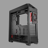 Thor 320 - Midtowermodel - ATX - geen voeding - zwart - USB/Audio - thumbnail