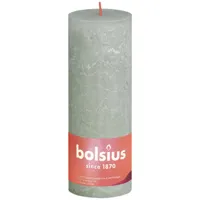 Bolsius rustieke stompkaars lichtgroen 19x6,8 cm - thumbnail