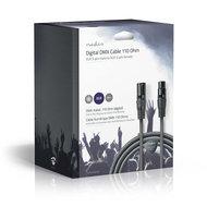 Nedis DMX-Adapterkabel | XLR 3-Pins Male naar XLR 3-Pins Female | 20 m | 1 stuks - COTG15012GY200 COTG15012GY200 - thumbnail