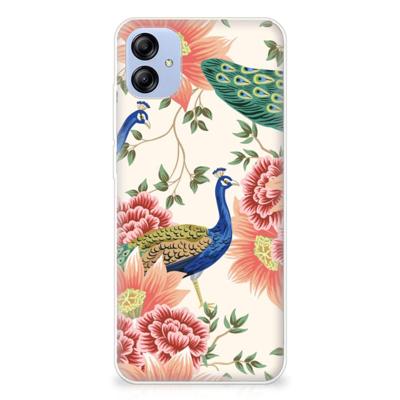 TPU Hoesje voor Samsung Galaxy A04e Pink Peacock TPU Hoesje voor Samsung Galaxy A04e Pink Peacock