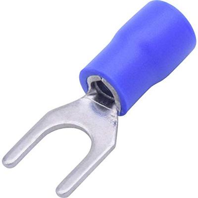 TRU COMPONENTS T1904C065 Vorkkabelschoen 1.50 mm² 2.50 mm² Schachtdiameter=5.30 mm Deels geïsoleerd Blauw 25 stuk(s)