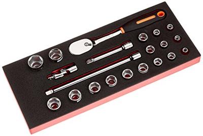 Bahco Foaminlay Fit&Go 1/3 met doppen en toebehoren 1/2" - 21-delig - FF1E2202