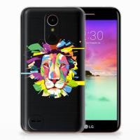 LG K10 2017 Telefoonhoesje met Naam Lion Color - thumbnail