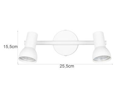 Trio PlafondlampCantar wit 2-lichts - R81792031