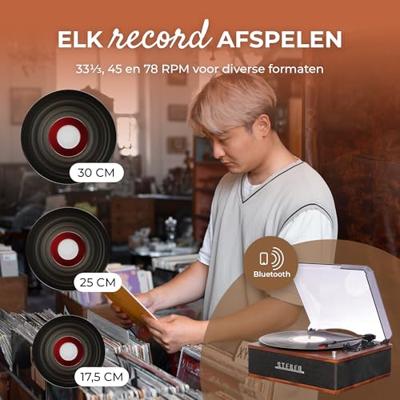 Denver VPB-262 Platenspeler Zwart, Hout