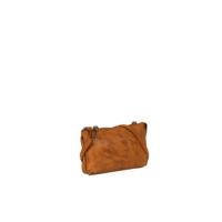 Justified Bags Justified Bags® Roma Cognac Lederen Schoudertasje - thumbnail