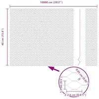 Hexagon Hek Zilver 0.4 x 100 m Gegalvaniseerd staal - thumbnail