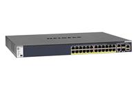 NETGEAR ProSAFE Managed Switch - GSM4328PB - Stackable platform met 24 PoE+ poorten + 2 x SFP+ en 2 x 10GBASE-T poorten (1000W PSU) - thumbnail