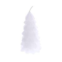 Kerstboom Kaars Wit 6,5x12,5 cm - thumbnail