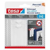 Klevende spijker tesa® behang en pleisterwerk 2kg wit 2 stuks - thumbnail