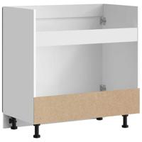 Spoelbakonderkast Porto 80x46x81,5 cm bewerkt hout zwart - thumbnail