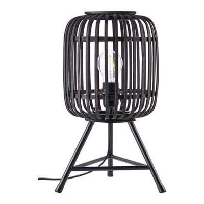 Brilliant Landelijke tafellampWoodrow Tripod zwart hout - 93775/76