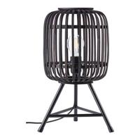 Brilliant Landelijke tafellampWoodrow Tripod zwart hout - 93775/76 - thumbnail