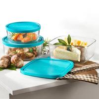 Bormioli Rocco Vershoudbakje Frigoverre - Glas - Blauw 15 x 15 x 7 cm / 1 liter - thumbnail