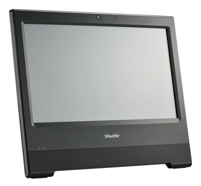 SHUTTLE All-in-One Barebone X50V9, 15,6 inch resistief touchscreen, Celeron 7305U, wifi, IP54, zonder ventilator, werking
