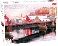 Tactic puzzel - nidelva in trondheim - 1000 stukjes - thumbnail