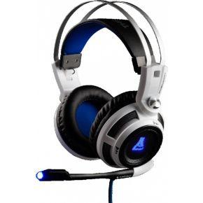 The G-Lab KORP200 hoofdtelefoon/headset Hoofdband Zwart, Wit 3,5mm-connector