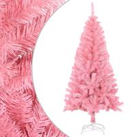 Kunstkerstboom met standaard 150 cm PVC roze - thumbnail