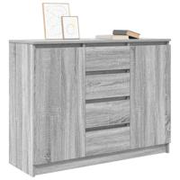 Dressoir met lades 100,5x35x76 cm spaanplaat grijs Sonoma - thumbnail