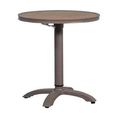 Woood Jeppe verstelbare bartafel Ø70 cm Bruin/Grijs