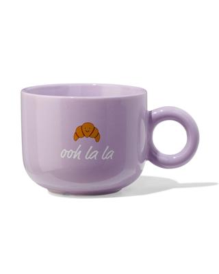 HEMA Mok 480ml croissant 'ooh la la' lila