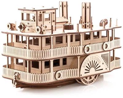 Eco Wood 3D Houten Rivier Radarboot DIY Modelbouw