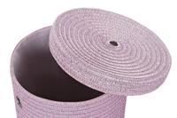 Veelzijdige mand DKD Home Decor Grijs Roze Polypropyleen 42 x 42 x 52,5 cm 4 Kg - thumbnail