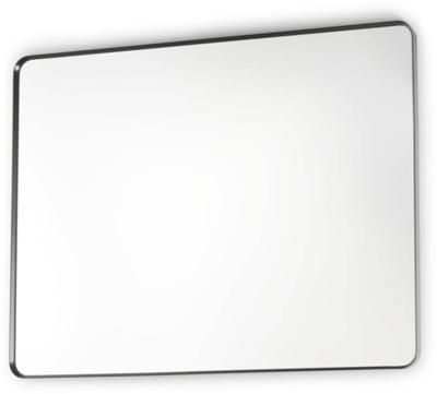 Royal plaza Intent spiegel rechthoekig ronde hoeken 80x60 mat zwart