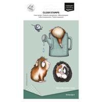 Vaessen Creative • clear stamps guinea pigs 4 7st. - thumbnail