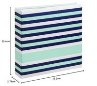 Hama memo-album designline voor 200 foto&apos;s van 10x15 cm stripes - thumbnail