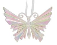 Kersthanger Vlinder kunststof iriserend - thumbnail