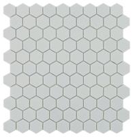 Mozaiek hexagon light grey 3.5x3.5cm - thumbnail