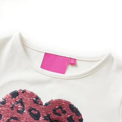 VidaXL Kindershirt met lange mouwen 104 ecru