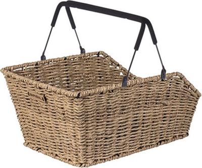Basil Fietsmand cento rattan look met mik-systeem 47 x 34 x 26 cm - seagrass