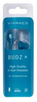 Vivanco 38927 BUDZ Blue HiFi hoofdtelefoon in oor blauw - thumbnail