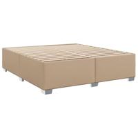 Boxspring met matras kunstleer cappuccinokleurig 180x200 cm - thumbnail