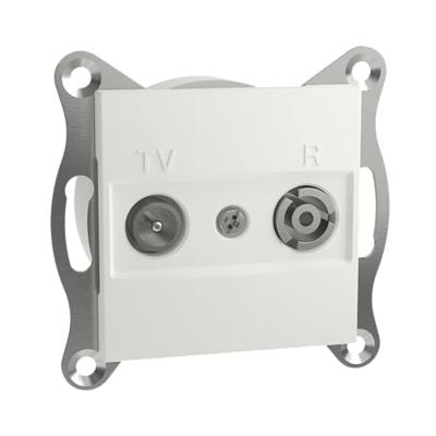 Schneider Electric EPH3300721D TV- en radio-eindcontactdoos Asfora Wit (RAL 9003) 1 stuk(s) - thumbnail