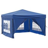 VidaXL Partytent inklapbaar met zijwanden 3x3 m blauw - thumbnail