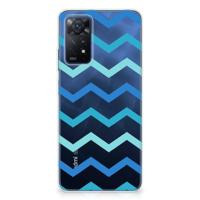 Xiaomi Redmi Note 11 Pro 5G | TPU bumper | Zigzag Blauw - thumbnail