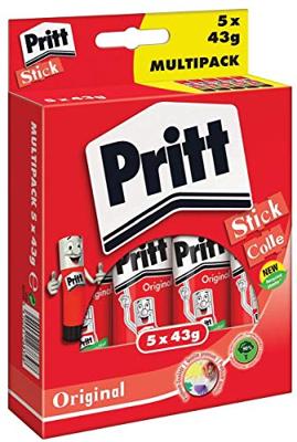 Lijmstift Pritt Stick Original 43gr promopack 4+1 gratis | 12 stuks