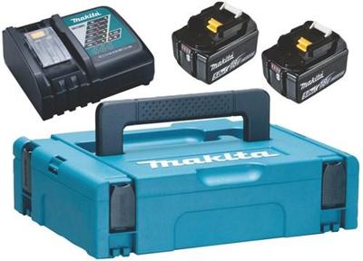 Makita Accessoires Makita Power Source-Kit 197624-2, 2x BL1850B + DC18RC - 197624-2 Makita Accessoires Makita Power Source-Kit 197624-2, 2x BL1850B + DC18RC - 197624-2